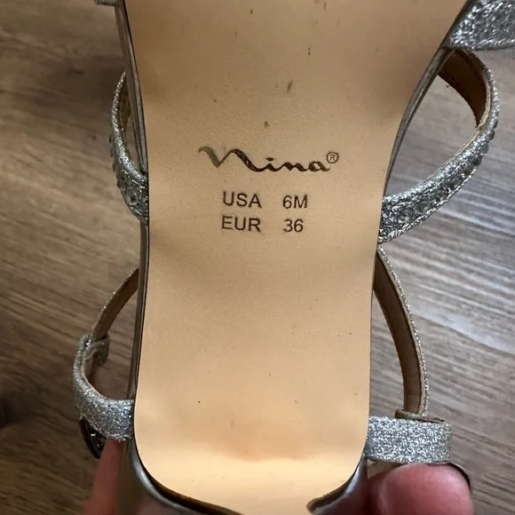 Nina Women's Silver Heel - Veralee Style - Picture 4 of 4